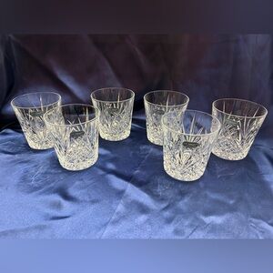 Set of six G. Durand "Cristal de Sevres" lead crystal highball glasses.